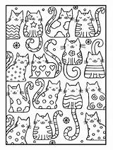 Coloring Pages Book Cat Cats Cool Adult Choose Board sketch template