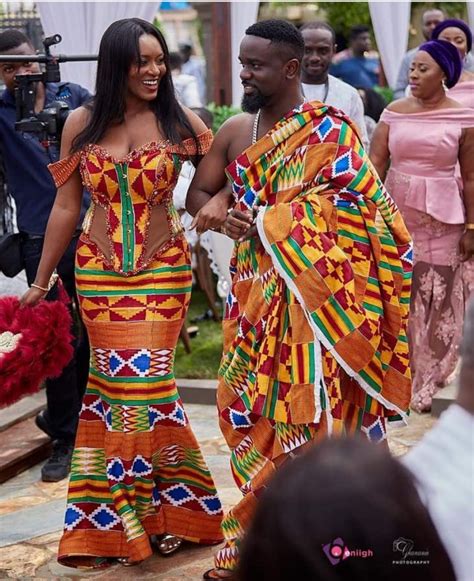 kente styles  charming kente material style  ladies  couple