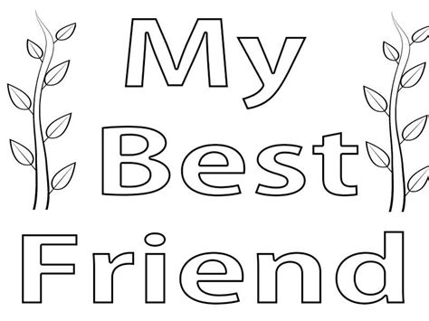 printable  friend coloring pages printable  friend coloring