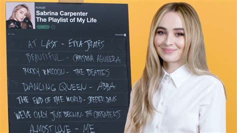 watch playlist of my life sabrina carpenter creates the playlist to her life teen vogue