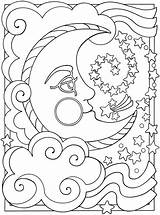 Celestial Moon Sun Drawing Draw Getdrawings Stars Coloring sketch template