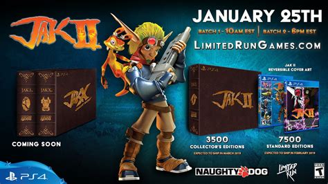 limited run games reveals jak and daxter 2 collector s edition gameranx