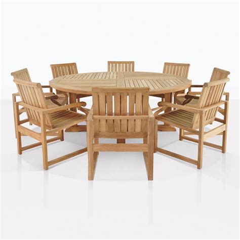 teak dining set capri  wood cafe table  chairs teak warehouse
