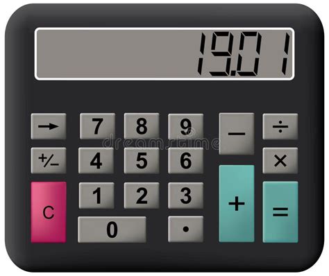 de calculator van de wiskunde vector illustratie illustration  aantal betaling