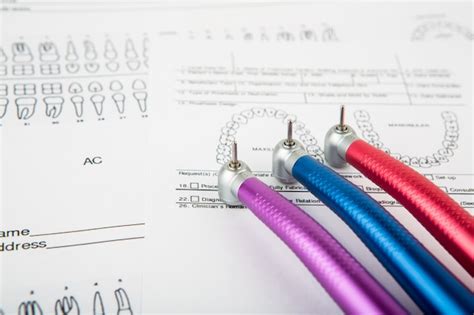 photo dental tools  equipment  dental chart