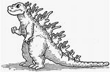 Godzilla Everfreecoloring Kidscoloring Lizard Coloringpages Whitesbelfast sketch template