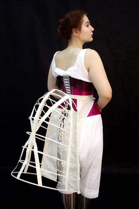 Victorian Bustle 1880s Lobstertail Bustle Cage Late Bustle Etsy