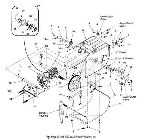 mtd aee  parts diagram  frame assembly