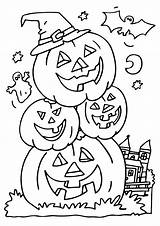 Spooky Stacked Printcolorcraft Pumpkins Carved sketch template