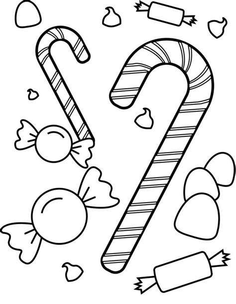christmas candy cane coloring pages candy coloring pages candy cane