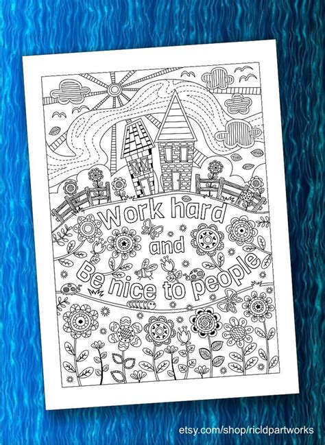 set   inspirational coloring pages workhard benicetopeople