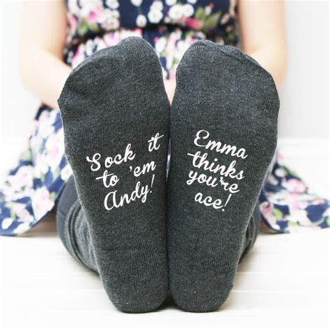 personalised women s sock it to them socks by sparks and daughters