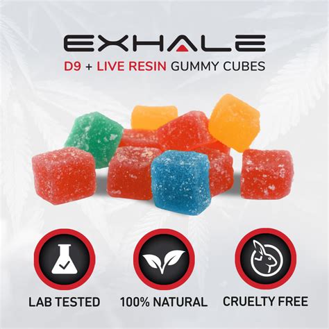 Delta 9 Thc Live Resin Gummies 450mg Exhale Wellness