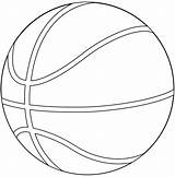Basketball Coloring Ball Pages Printable Color Categories Club Kids sketch template