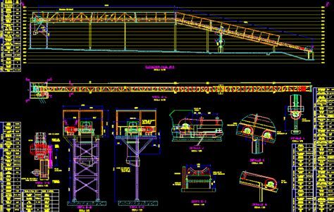 conveyor belt dwg section  autocad designs cad