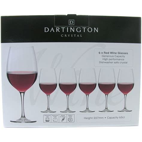Dartington Crystal Red Wine Glasses 6 Pack Ebay