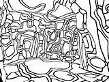 Dubuffet Coloriage Hundertwasser Coloriages Adultes Dessin Danieguto sketch template