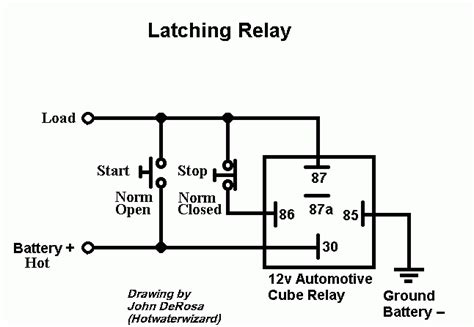 wire  latching relay circuit