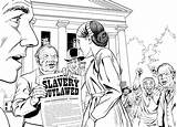 Amendment Slavery Thirteenth Abolition Ratified 1865 Abolished Abolishment Slaves Freedom sketch template