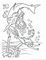 Jaws Coloring Pages Getcolorings Shark Printable Color sketch template