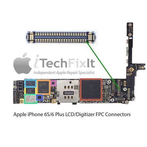 fpc lcd connectorsocket iphone  repair service itechfixit