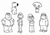 Guy Family Coloring Pages Griffin Peter Stewie Printable Meg Colouring Kids Comments Adults Library Clipart Bestcoloringpagesforkids Coloringhome sketch template