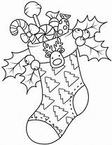 Christmas Stockings Coloring Pages sketch template