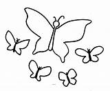 Butterfly Coloring Outline Printable Blue Popular sketch template