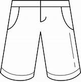 Shorts Short Denim Vector Illustrations Clip Bermuda sketch template