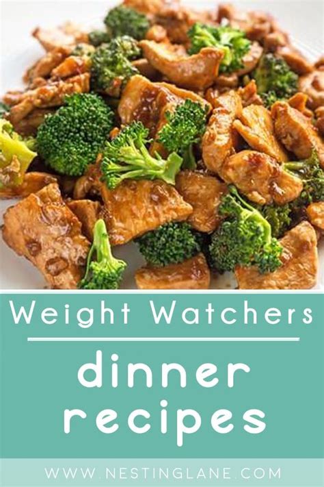 pin  weight watchers dinner recipes