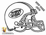 Coloring Football Pages Helmet Nfl Jets Helmets York Printable Cincinnati College Patriots Auburn Cliparts Yankees Reds Kids Color Print Logo sketch template