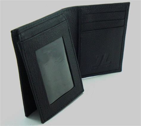 mens genuine leather wallet trifold bifold coin pocket slim wallet id
