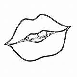 Lips Raskrasil sketch template