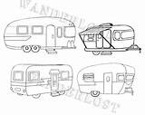 Airstream sketch template
