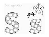 Dauber Bingo Spider Letter Alphabet Pages Coloring Dot Daubers Ss Kids Dltk Spiders Paint Abc Alphabuddies Teach sketch template