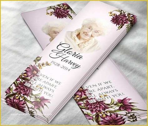 in loving memory bookmark template free of memorial bookmark for women