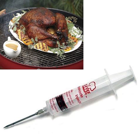 turkey baster marinade syringe injector flavor 1 oz needle kitchen