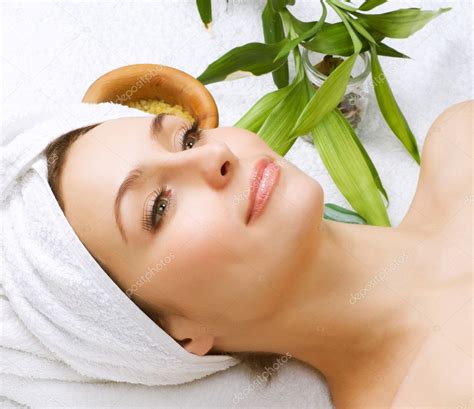 spa womanbeauty treatments stock photo  subbotina