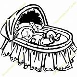 Crib Cradle Crub Info Cot Clipground Pacifiers Clipartmag sketch template
