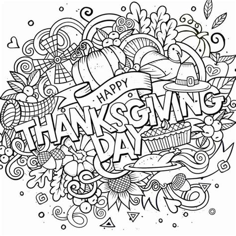 happy thanksgiving day adult coloring pages pinterest happy