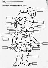 Body Parts Coloring Pages Kids Biz Kindergarten Preschool sketch template