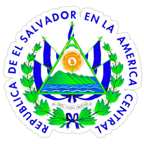 Escudo Nacional De El Salvador Stickers By Salvatienda