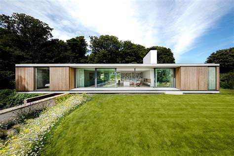 Modern House Cantilevers Over Stone Wall In England Curbed