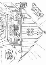 Attic Coloring Grenier Coloriage Dachboden Kleurplaat Zolder Dessin House Ausmalbilder Colouring Drawings Pages Color Printable Educol Choose Board Drawing Sheets sketch template