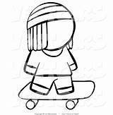 Skater Boy Vector Outlined Coloring Leo Blanchette Clipartmag Drawing sketch template