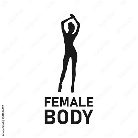 sexy woman or girl silhouette female body hot chick icon sign or
