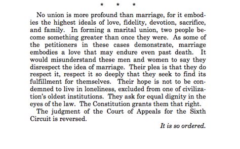 here s the most important paragraph from the supreme court s same sex marriage decision mic