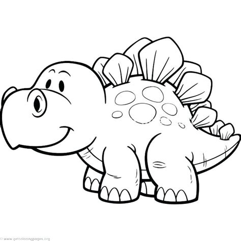 easy dinosaur coloring pages  getcoloringscom  printable
