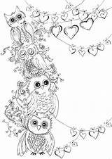 Owl Dover Everfreecoloring Omeletozeu Doverpublications sketch template