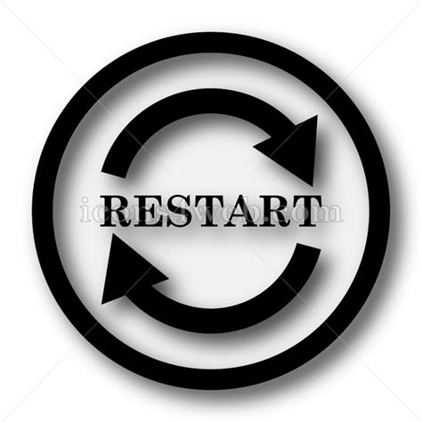 restart simple icon restart simple button